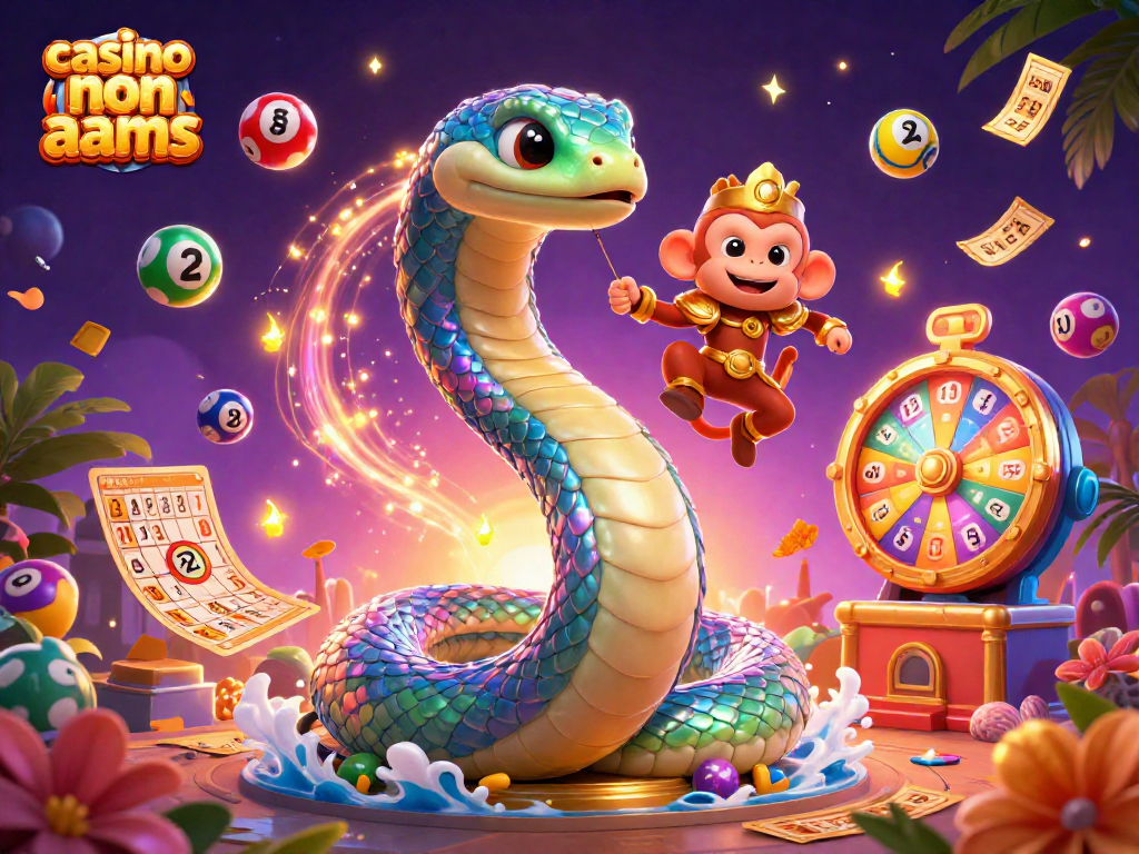 Gioca nei migliori casino non aams con il serpente arcobaleno e il re scimmia in un'esperienza magica.