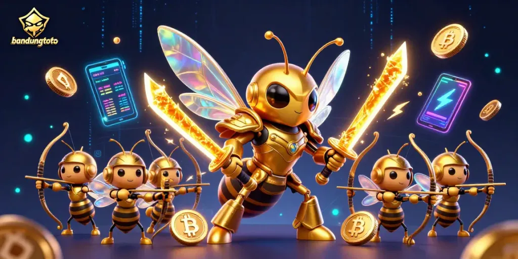 Engage with bandungtoto's vibrant casino experience through our dynamic 3D illustration.