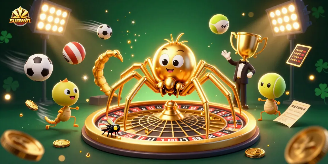 Bet with confidence at sunwin's thrilling casino, where vibrant characters and dynamic sports energy collide.