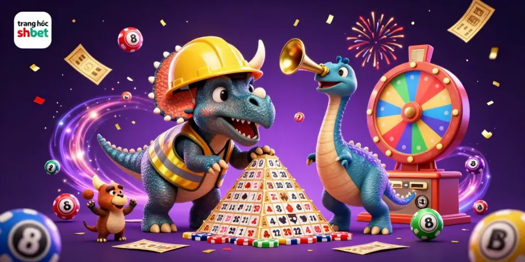 Experience the thrill of gaming at trang chủ shbet with vibrant lottery elements and cheerful characters.