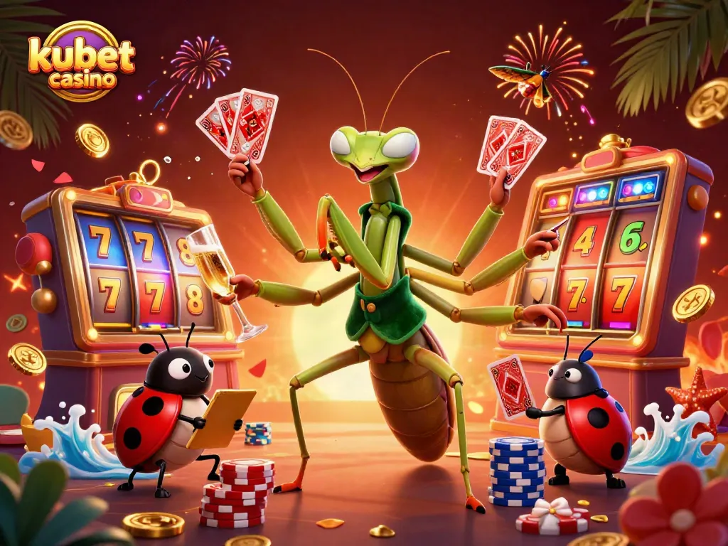 Experience the thrill of kubet casino with vibrant games and dynamic characters in an exciting scene.