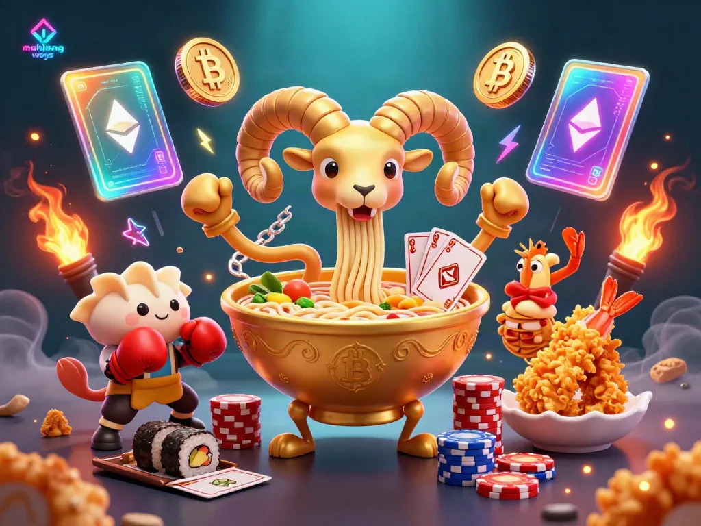 Experience the excitement of mahjong ways with vibrant characters and crypto themes in this animated scene.