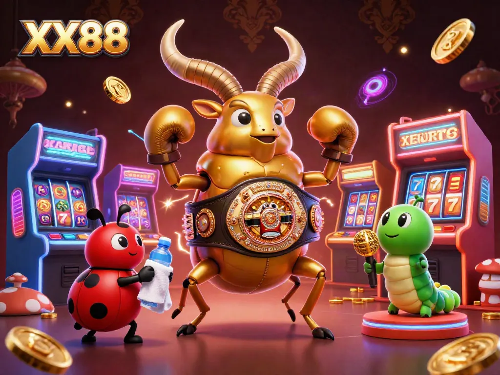 Win big with the exciting casino illustration featuring XX88 and dynamic game elements.