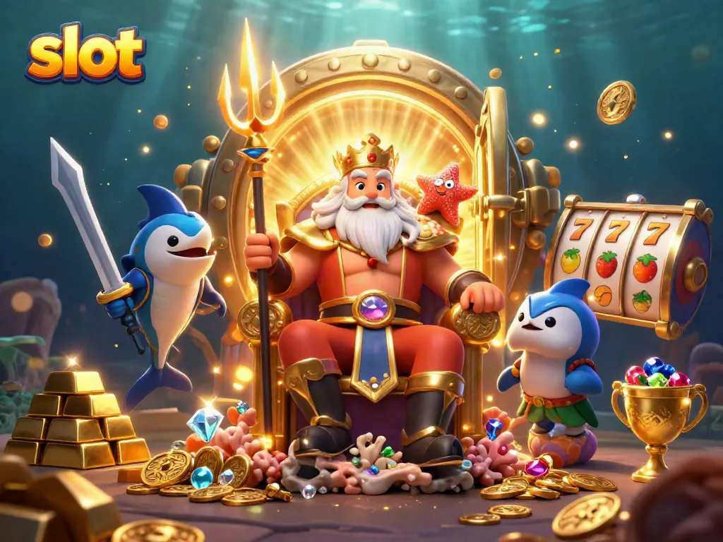 Engage with thrilling slot adventures featuring Neptune, treasure, and vibrant game elements.