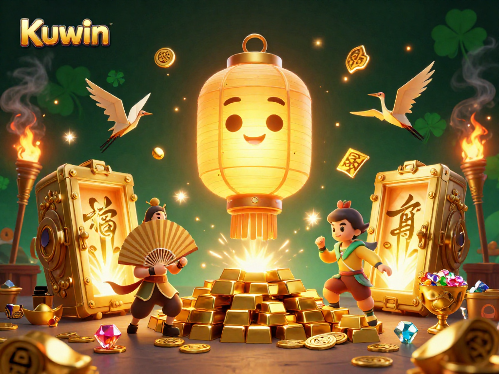 Experience the thrill of Kuwin with vibrant 3D casino elements and dynamic gaming action.