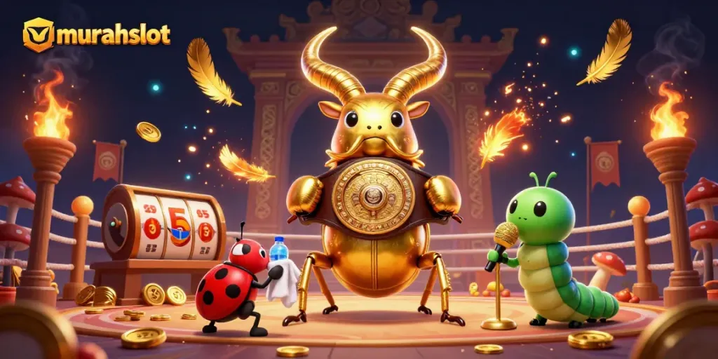Mainkan murahslot dengan slot mesin yang kaya warna dan menarik di arena pertarungan.