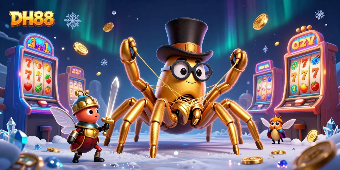 Engage thrilling slot gaming with DH88 featuring vibrant characters and dynamic casino elements.