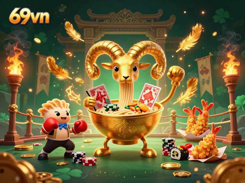 Experience thrilling gaming moments at 69vn with an exciting casino-themed scene.