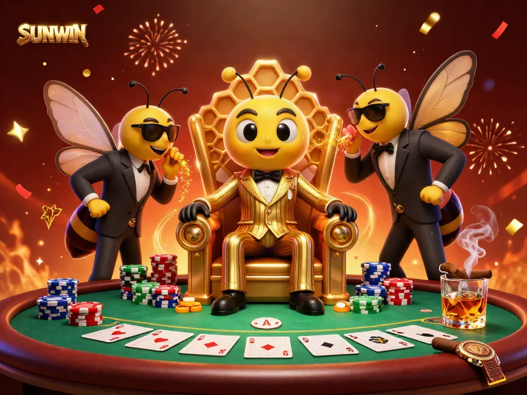 Engage with SUNWIN's exciting poker scene featuring distinctive casino characters.