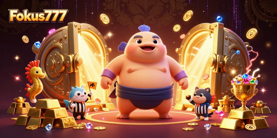 Experience the thrilling wins at Fokus777, showcasing a vibrant underwater casino scene.
