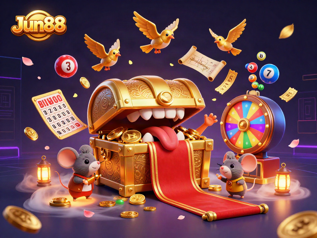 Jun88 invites players to try their luck with colorful lottery balls and engaging prizes in a fun digital casino.
