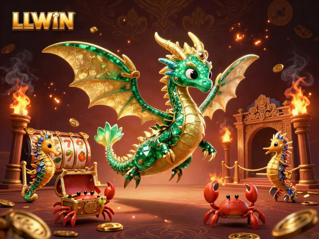 Experience thrilling casino action with LLWIN's dynamic sea dragon and treasure hunt.