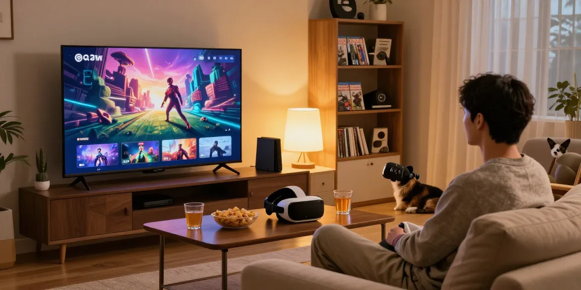 Enjoying digital entertainment at home featuring https://www.mpocash.net/ with cozy setting and streaming device.