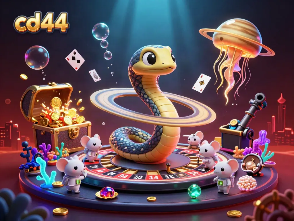 Experience the thrilling gameplay of cd44 with astronaut mice betting on a cosmic roulette wheel