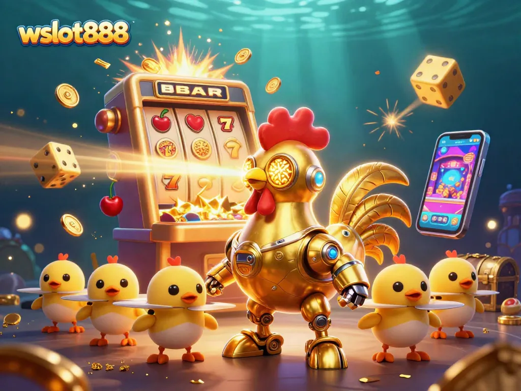 Mainkan slot permainan wslot888 dengan karakter menarik dalam ilustrasi penuh warna dan detail