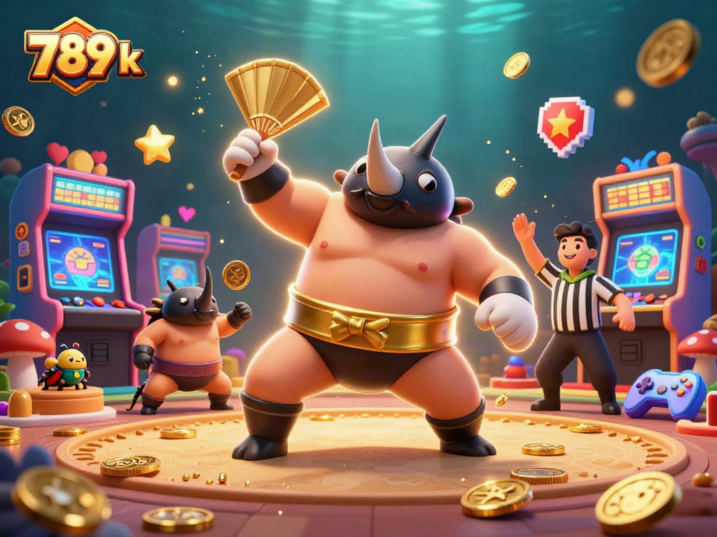 Experience thrilling wins with a vibrant 789 k casino scene featuring skilled beetle champions and dynamic game elements.