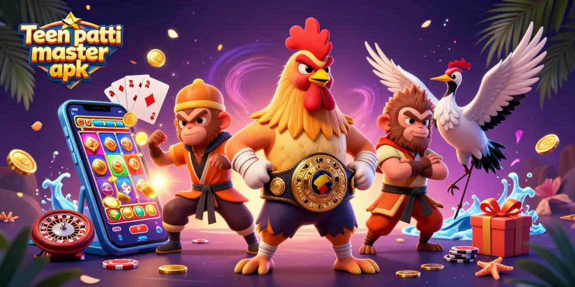 Experience the thrill of Teen Patti Master APK with our vibrant casino illustration.