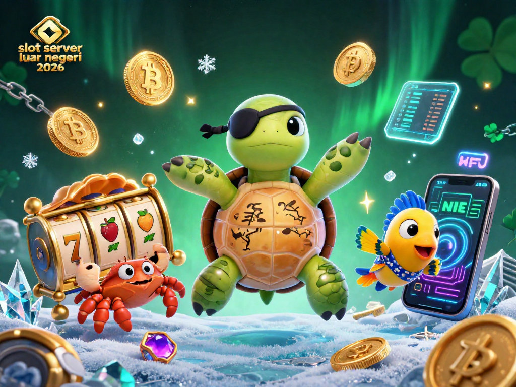 Experience slot gameplay excitement with the vibrant scene from slot server luar negeri 2026 featuring unique characters and crypto elements.