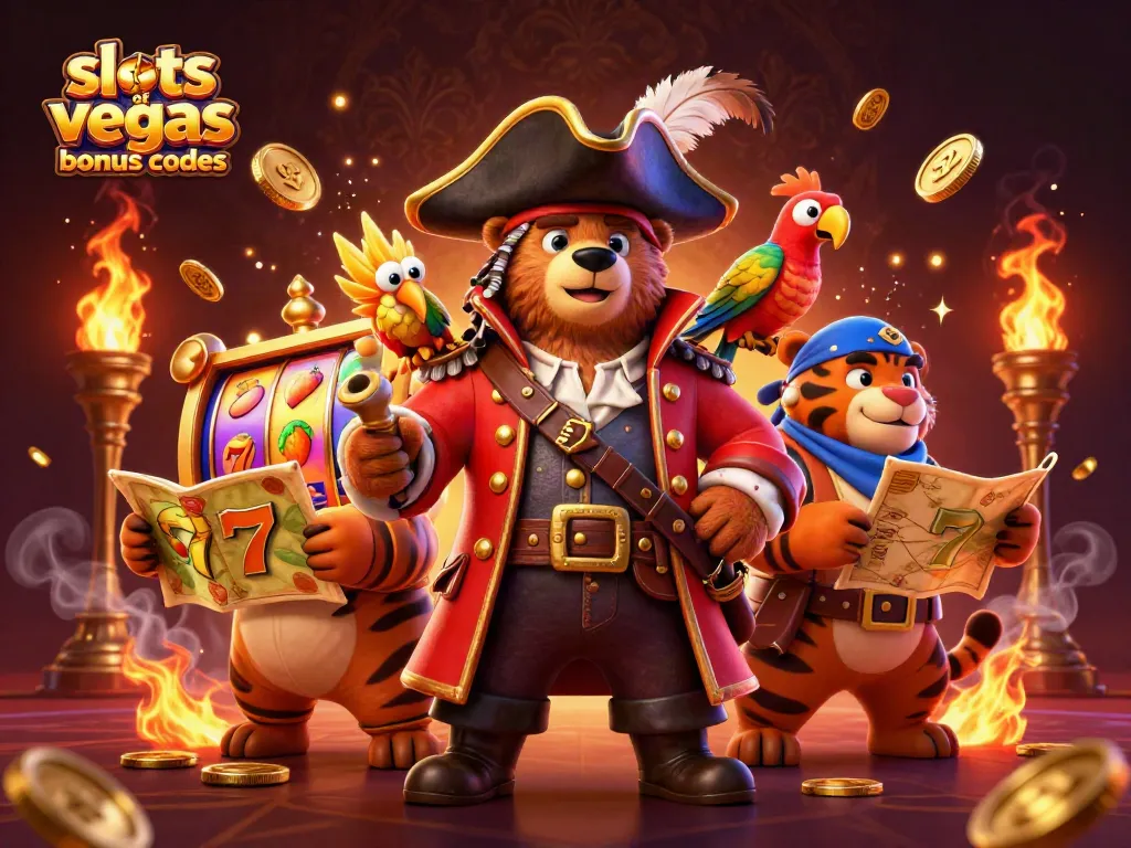Experience the excitement of slots of vegas bonus codes with animated characters and casino elements.