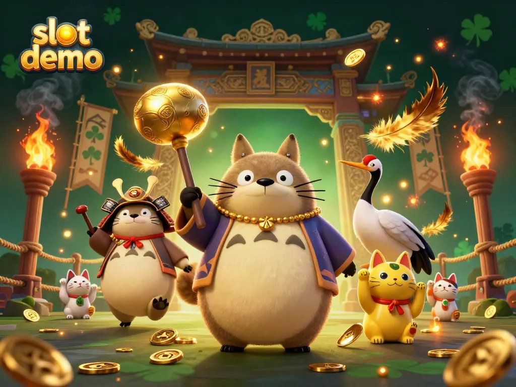 Slot demo menawarkan pengalaman bermain kasino dengan karakter ceria dan atmosfer menarik.