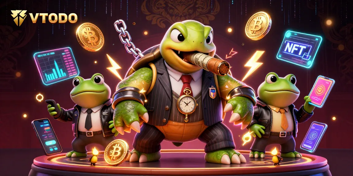 Experience thrilling wins at TVTOTO with a unique 3D gambling scene featuring engaging characters and crypto elements.