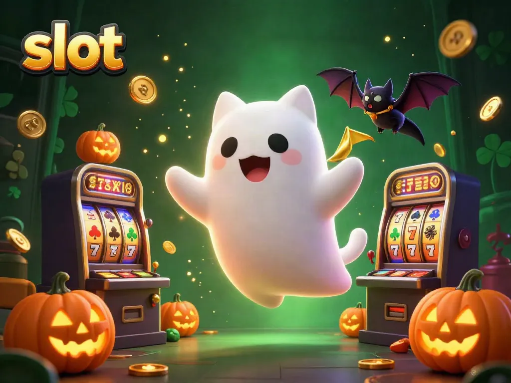 Slot sangat mengesankan dengan karakter kucing hantu dan elemen kasino lainnya