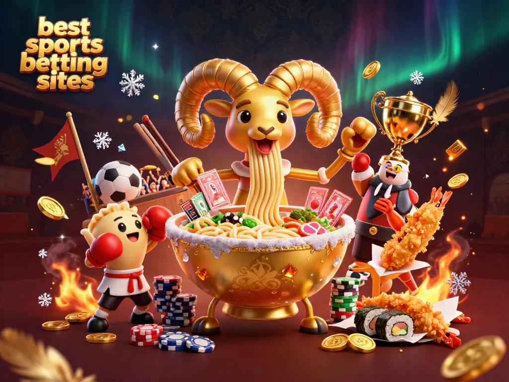 Experience thrilling moments at the best sports betting sites with animated characters and vibrant illustrations.