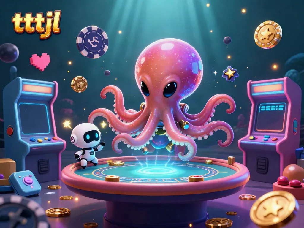 Experience thrilling gameplay at casino tables with tttjl's unique alien atmosphere and vibrant elements.