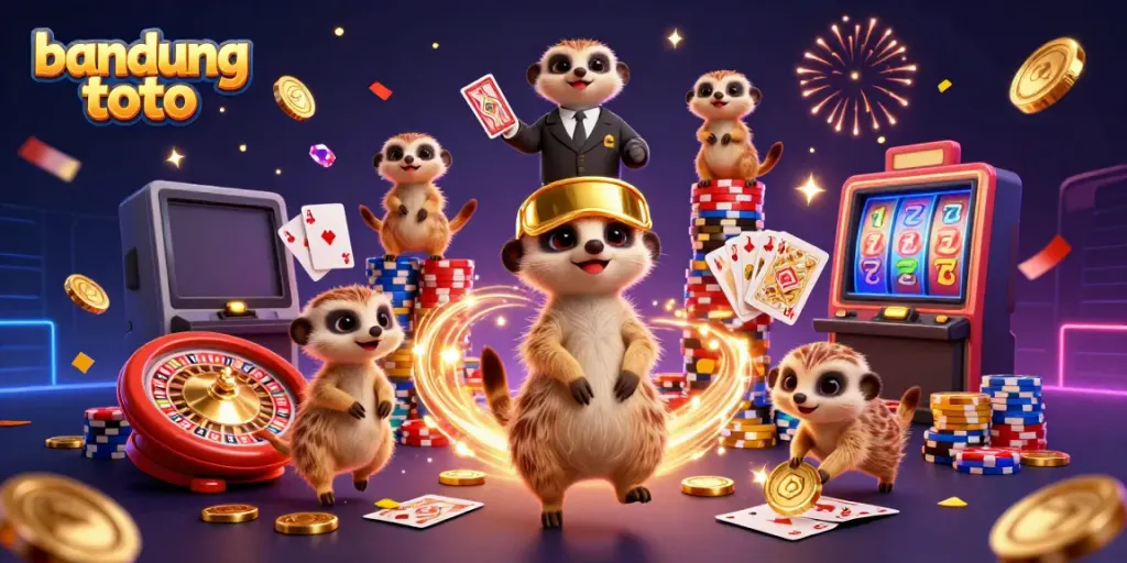 Experience thrilling action at bandung toto casino with lively meerkats managing games and jackpots