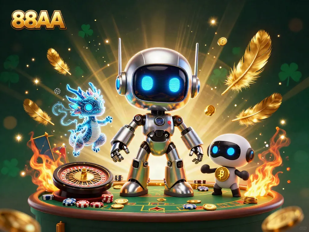 Engage in dynamic gaming experiences at 88AA with exciting robot and dragon characters.