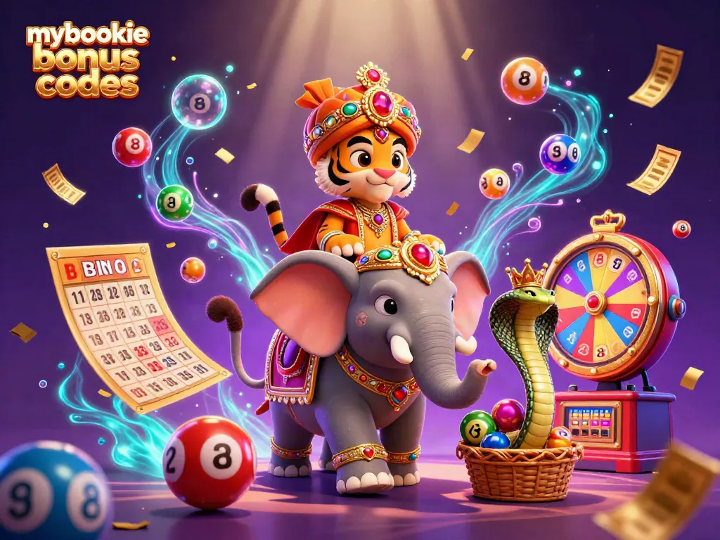 Experience winning strategies with mybookie bonus codes in a vibrant casino illustration featuring rich gaming elements.