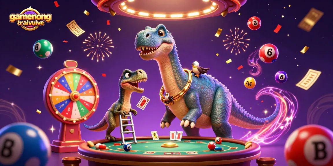 Experience the dynamic thrills of gamenongtraivuive in a lively casino scene with vibrant characters.