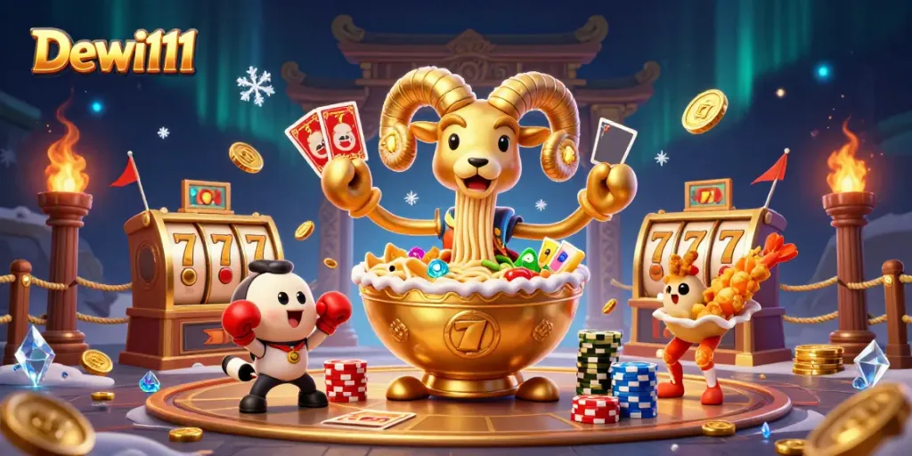 Aksi seru dari Dewi111 dengan karakter menarik di arena slot glamor.