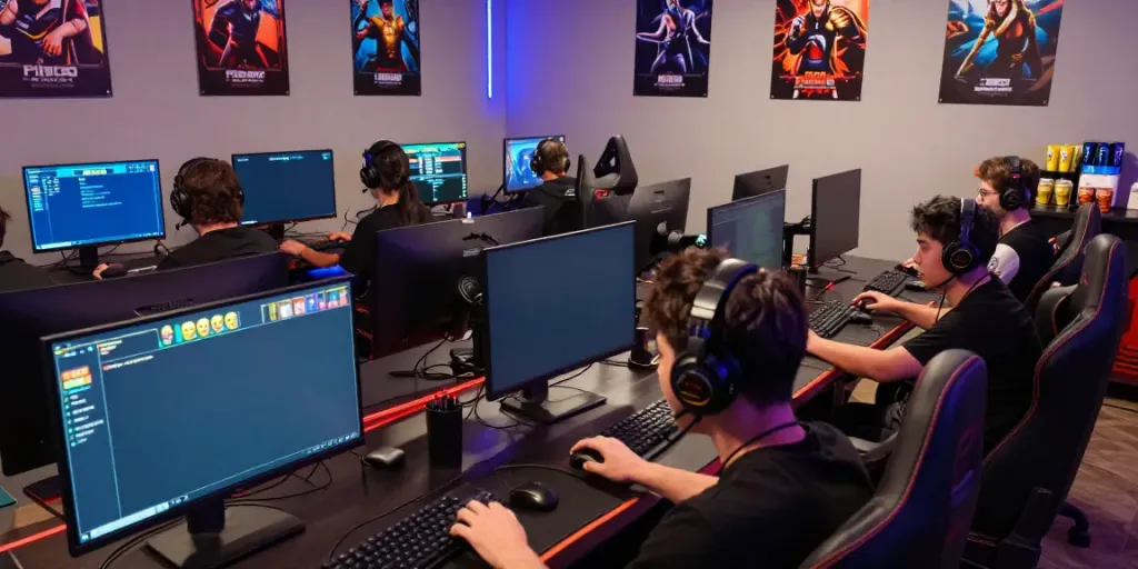 Engaged players enjoying a seamless gaming experience on QQMacan platform with vibrant visuals.