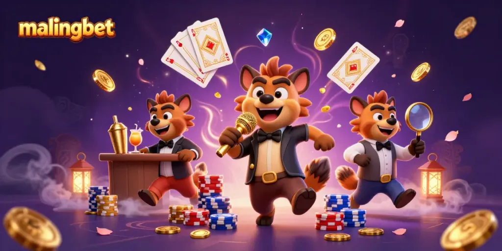 Berbagi momen seru di kasino Malingbet dengan hyena penampil lucu dan permainan menarik.