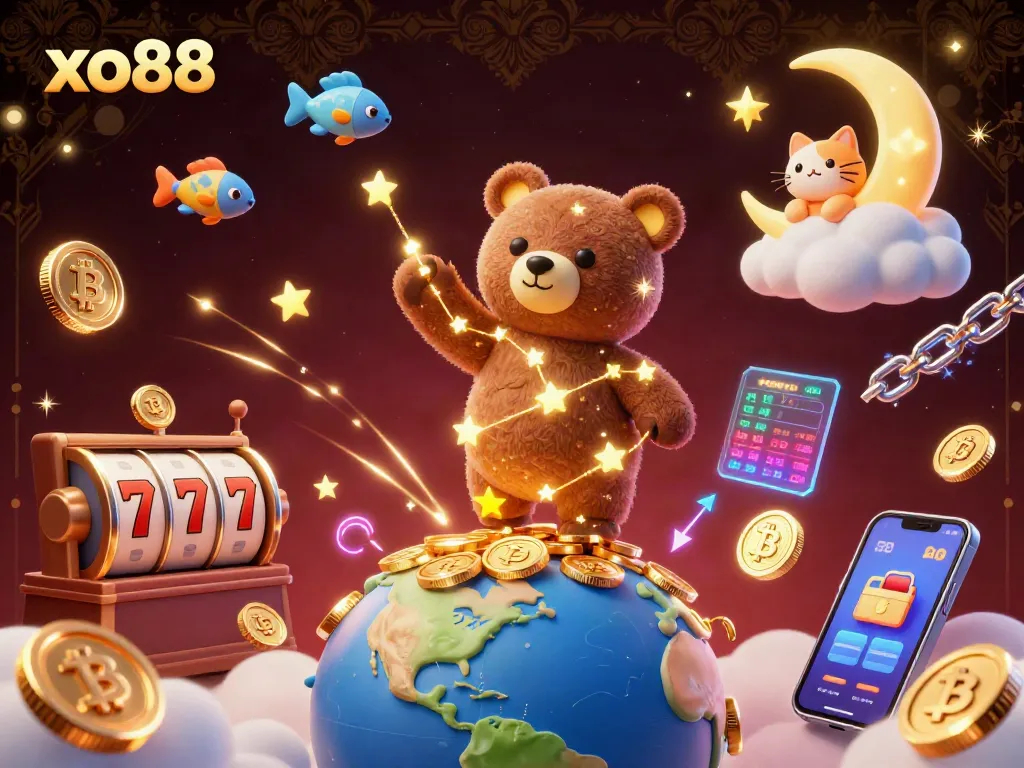 Engage in the thrilling experience of xo88 casino with vibrant characters and rich gaming elements.