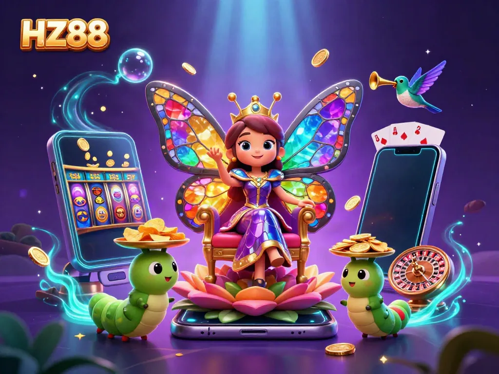 Experience the thrilling games at HZ88 with vibrant visuals and interactive elements showcasing casino excitement.