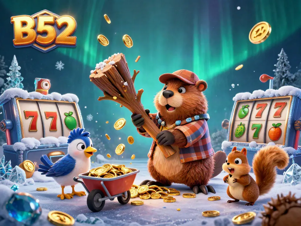 B52 enhances your gaming experience with slots and riches in this vibrant casino scene.