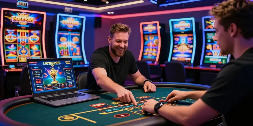 Exciting lotus365 gaming experience with live dealer interaction and vibrant casino atmosphere.