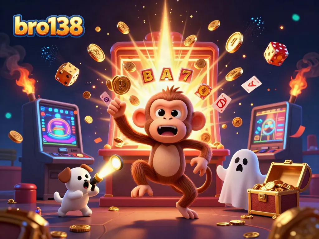 Experience the thrill of bro138 with exciting gameplay elements, a friendly ghost-hunter puppy, and a playful poltergeist monkey.
