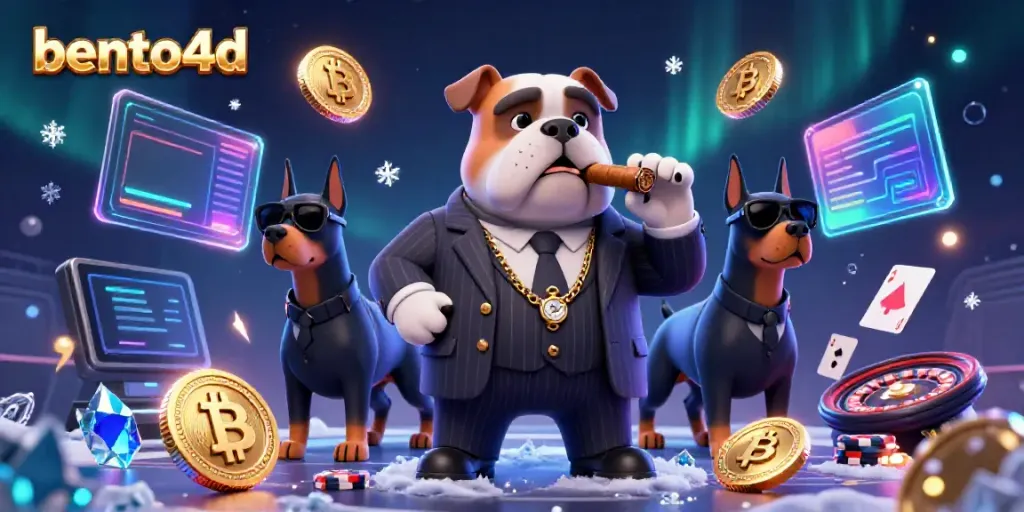 Experience thrilling gameplay with bento4d in this vibrant 3D cartoon casino scene.