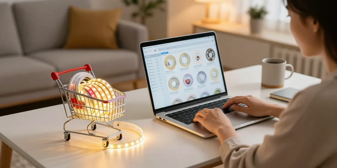 Banda LED pentru iluminat interior, comparativ cu oferte e-commerce de pe iluminat-ieftin.ro.