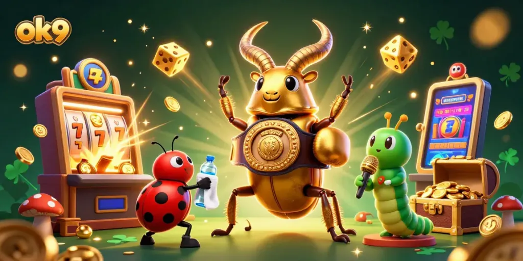 Experience thrilling jackpots with the vibrant ok9 casino scene featuring dynamic characters and games.