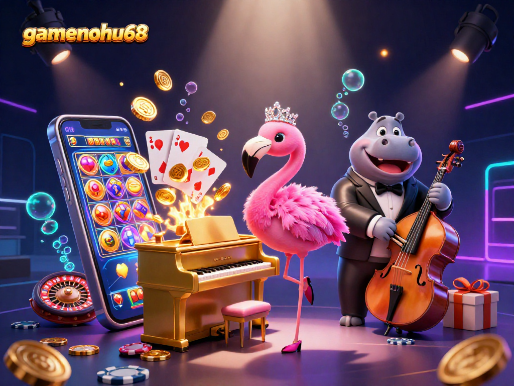 Gamenohu68 captivates with colorful slot game features and vibrant casino ambiance.