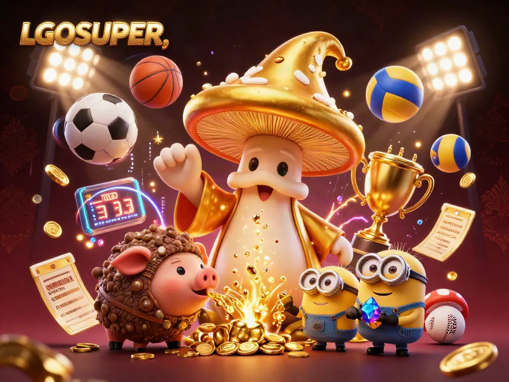 Engage in LGOSUPER's thrilling gaming experience with dynamic sports elements and magical visuals.