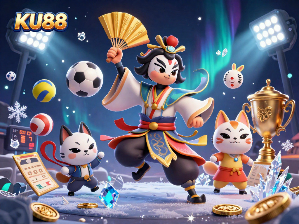 Experience thrilling action at KU88 with vibrant gambling elements and engaging 3D characters.