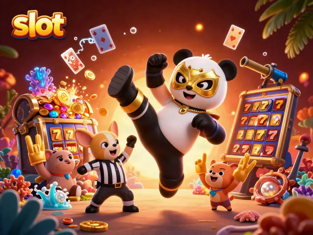 Engage with thrilling slot experiences featuring a wrestler panda and dynamic casino elements.