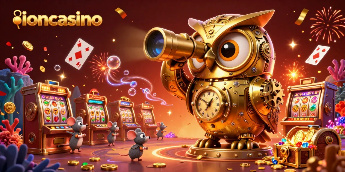 Experience thrilling gameplay action at ioncasino with vibrant slot machines and animated characters.