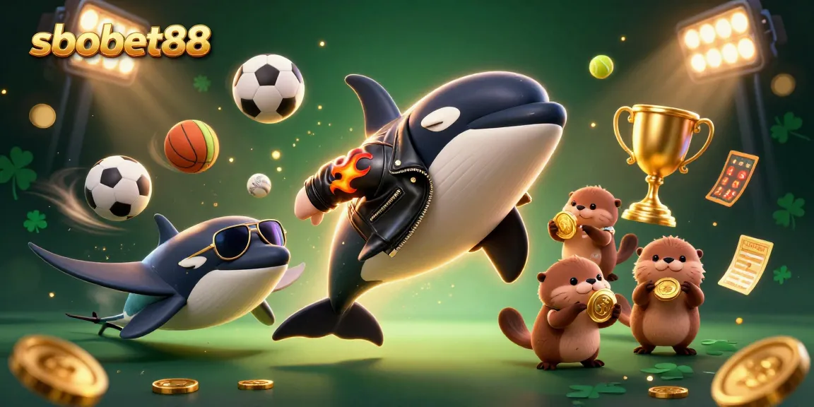 Experience thrilling sports betting with sbobet88 featuring dynamic characters and vibrant casino elements.