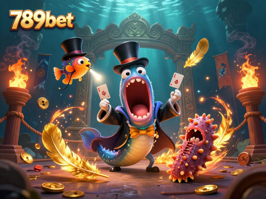 Experience thrilling gaming action at 789bet with vibrant characters and rich casino elements.